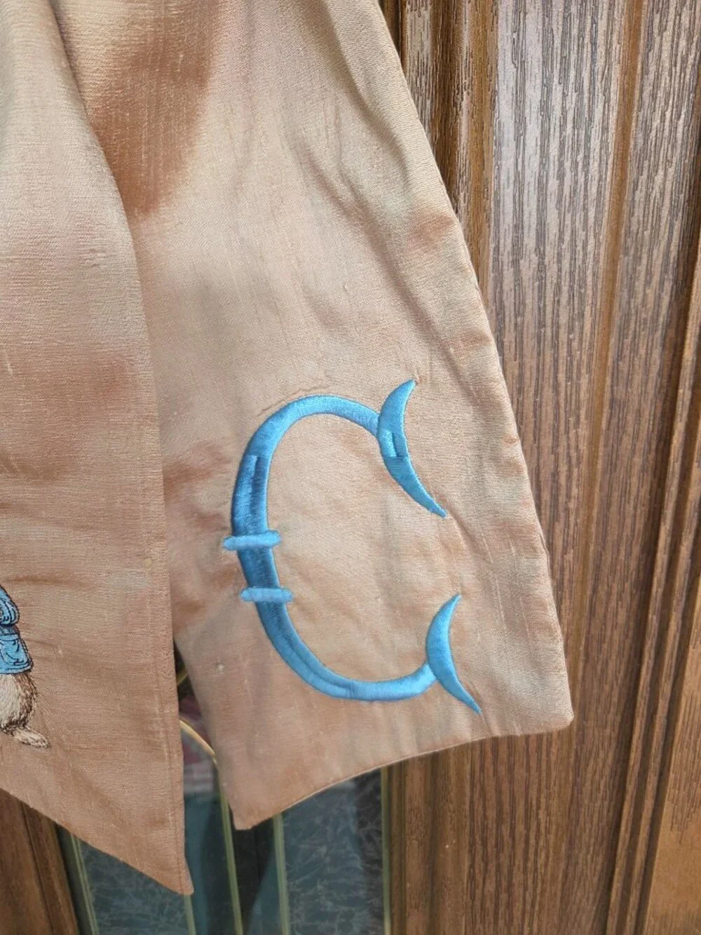 New Easter Bunny Wreath Sash--Peter Rabbit and Initial C-$40, plus shipping.